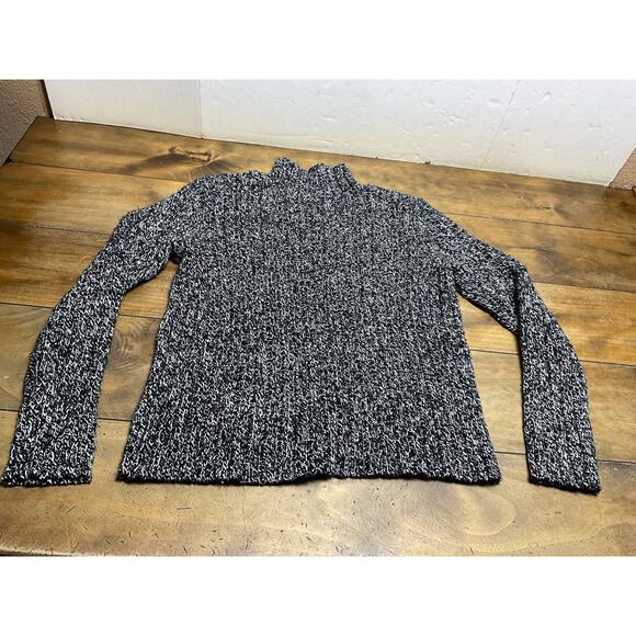 Ralph Lauren Fisherman Sweater Wool Blend Marled Knit Medium - Picture 9 of 9